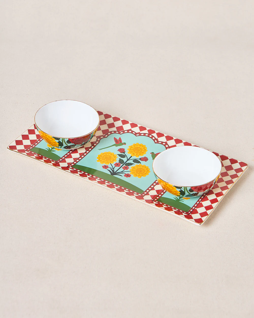 Rani Bagh Chip & Dip Platter Gift Set - Set of 3 | Palace Memoirs