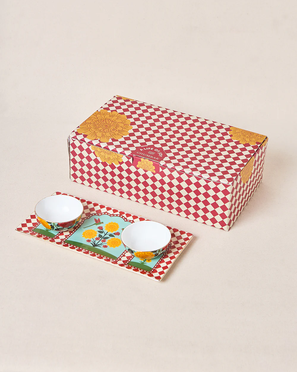 Rani Bagh Chip & Dip Platter Gift Set - Set of 3 | Palace Memoirs - Image 4