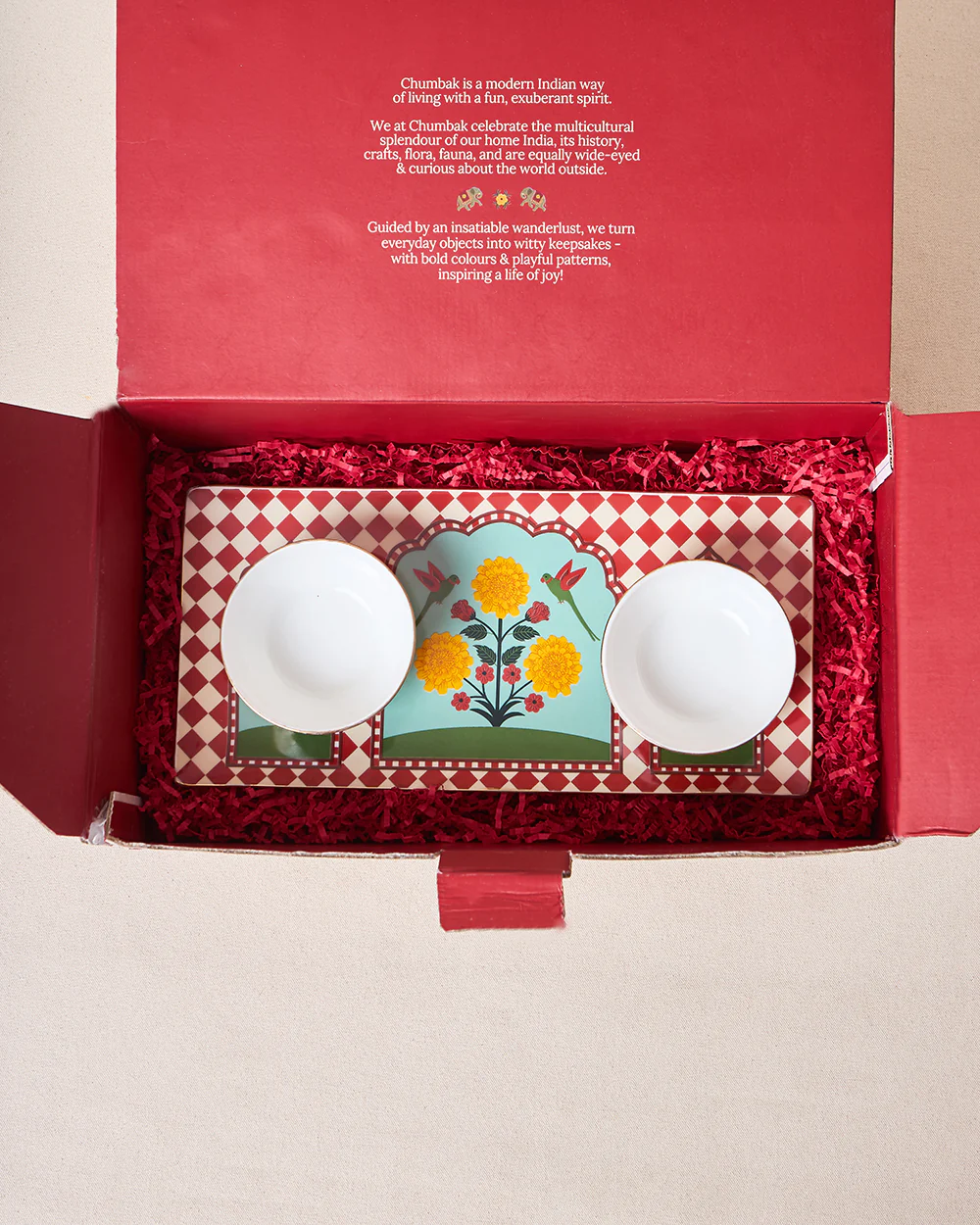 Rani Bagh Chip & Dip Platter Gift Set - Set of 3 | Palace Memoirs - Image 8