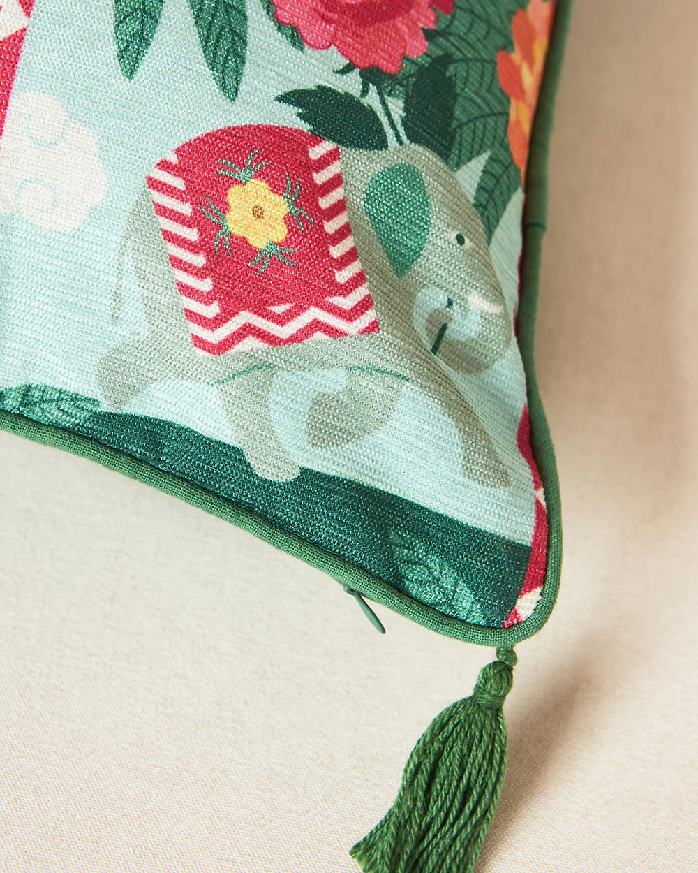 Rani Bagh Cushion Cover, 20" | Palace Memoirs - Image 5