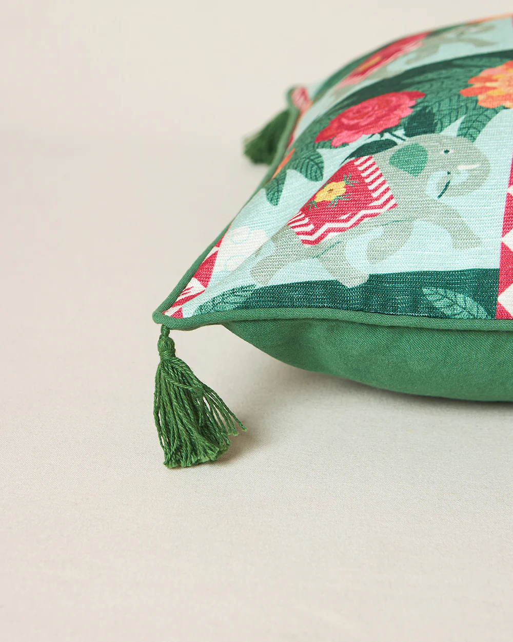 Rani Bagh Cushion Cover, 20" | Palace Memoirs - Image 7