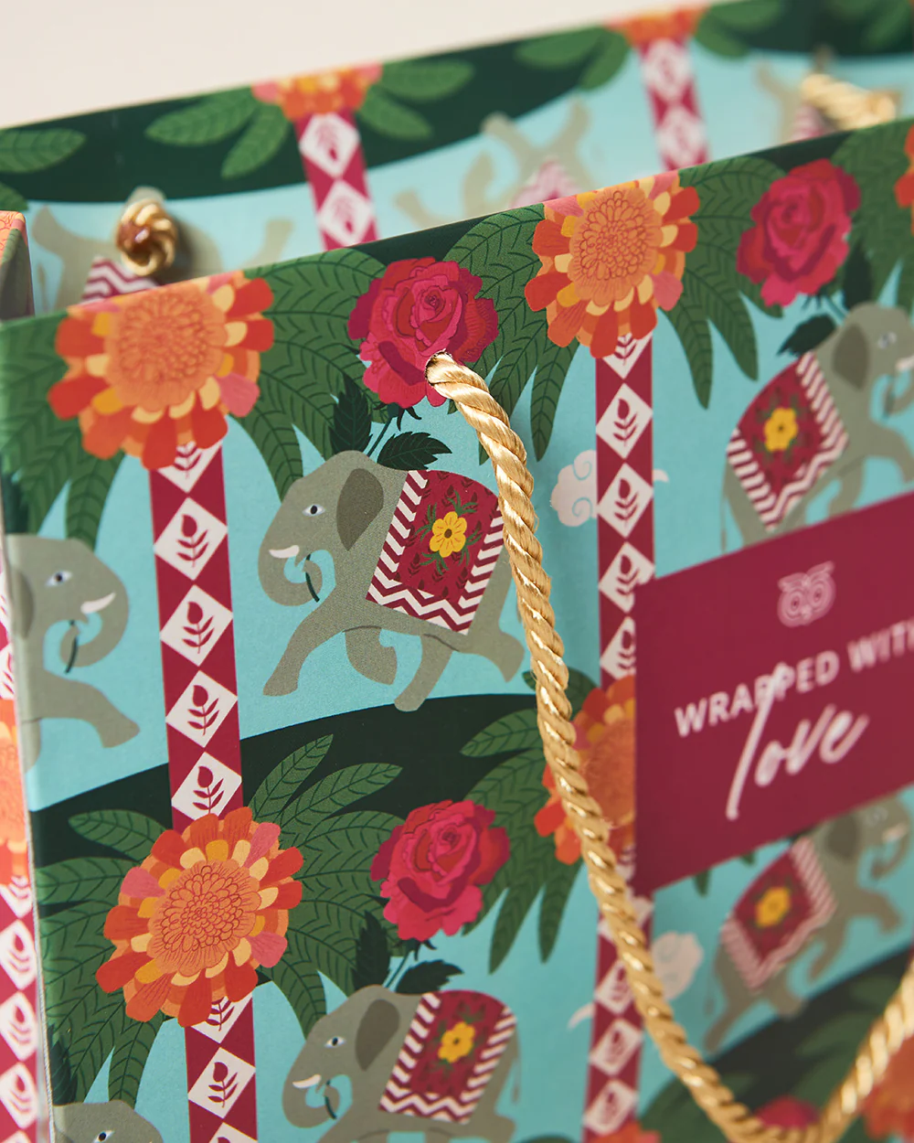 Rani Bagh Gift Bag With Tag, Horizontal | Palace Memoirs - Image 6