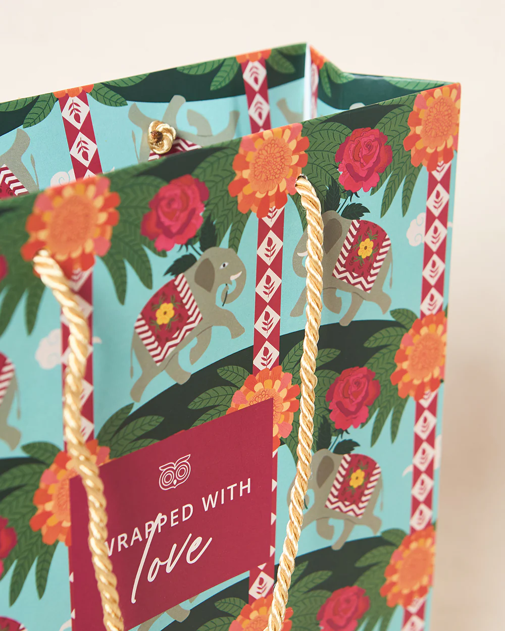 Rani Bagh Gift Bag With Tag, Vertical | Palace Memoirs - Image 6