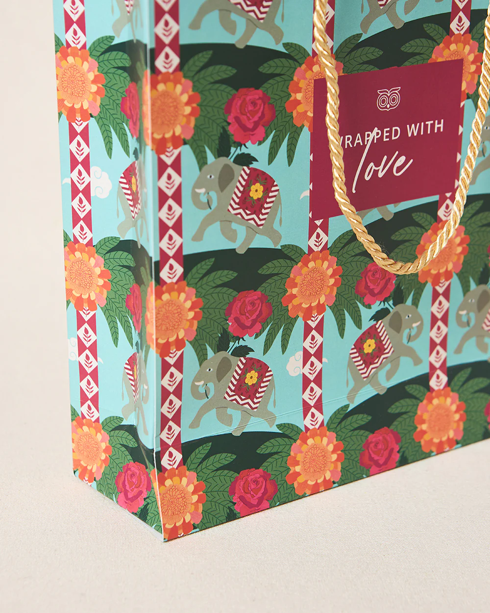 Rani Bagh Gift Bag With Tag, Vertical | Palace Memoirs - Image 7