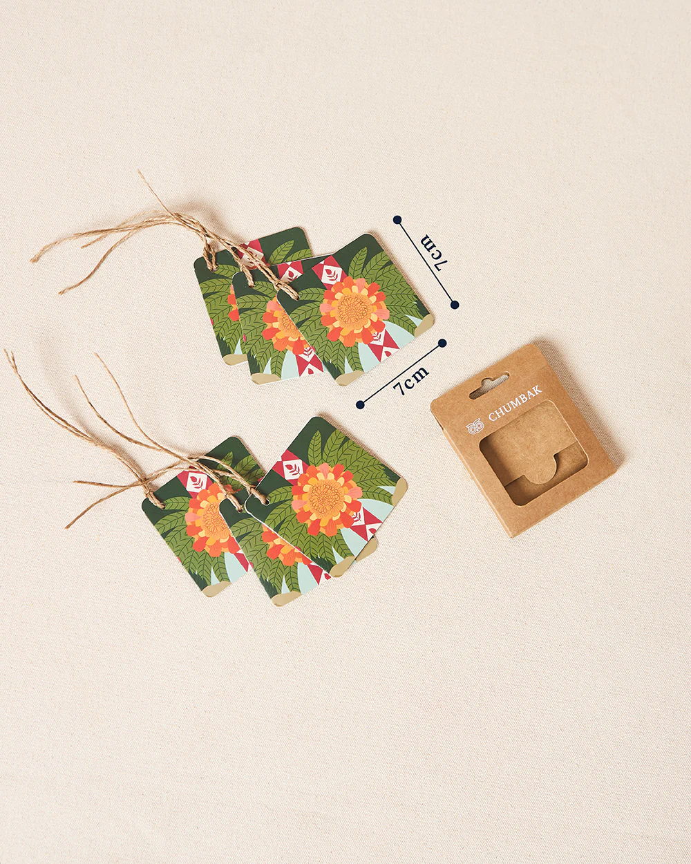 Rani Bagh Gift Tags, Set of 6 | Palace Memoirs - Image 7