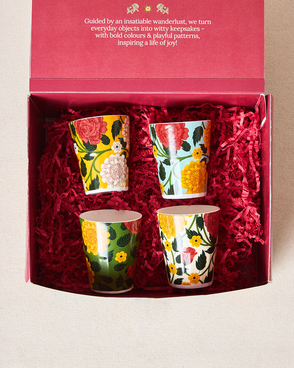 Rani Bagh Tumblers Gift Set - Set of 4, 180ml | Palace Memoirs - Image 5
