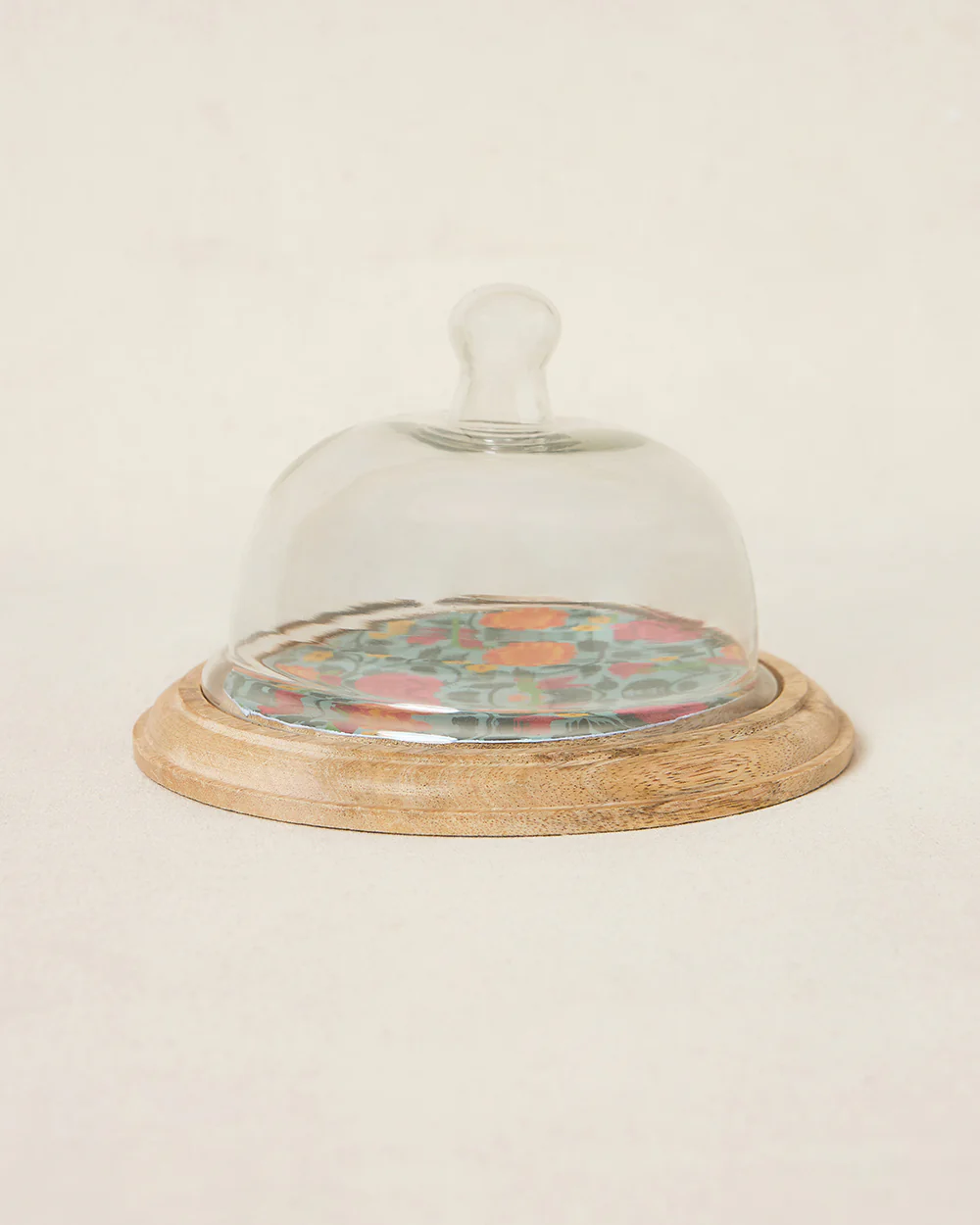Rani Bagh Wooden Cake Cloche, 8"dia | Palace Memoirs - Image 2