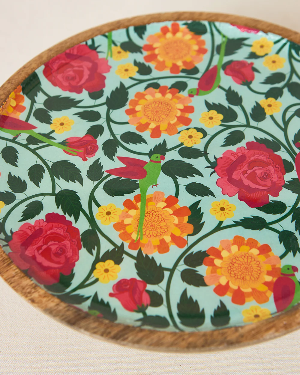 Rani Bagh Wooden Cake Stand , 10"dia | Palace Memoirs - Image 3