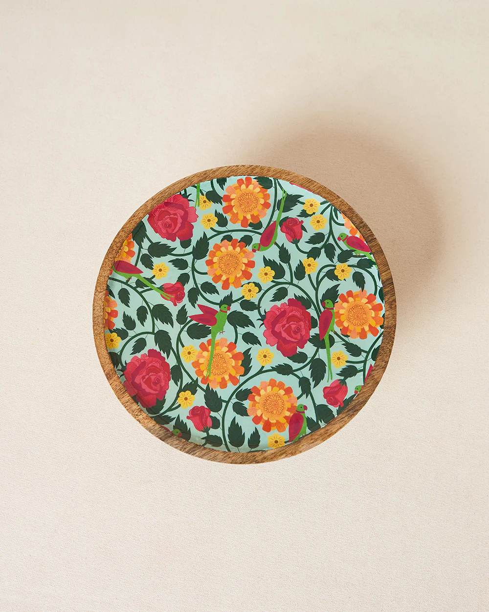 Rani Bagh Wooden Cake Stand , 10"dia | Palace Memoirs - Image 5