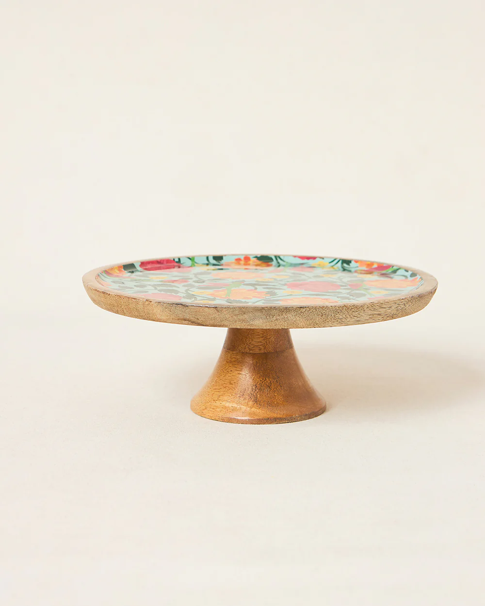 Rani Bagh Wooden Cake Stand , 10"dia | Palace Memoirs - Image 6