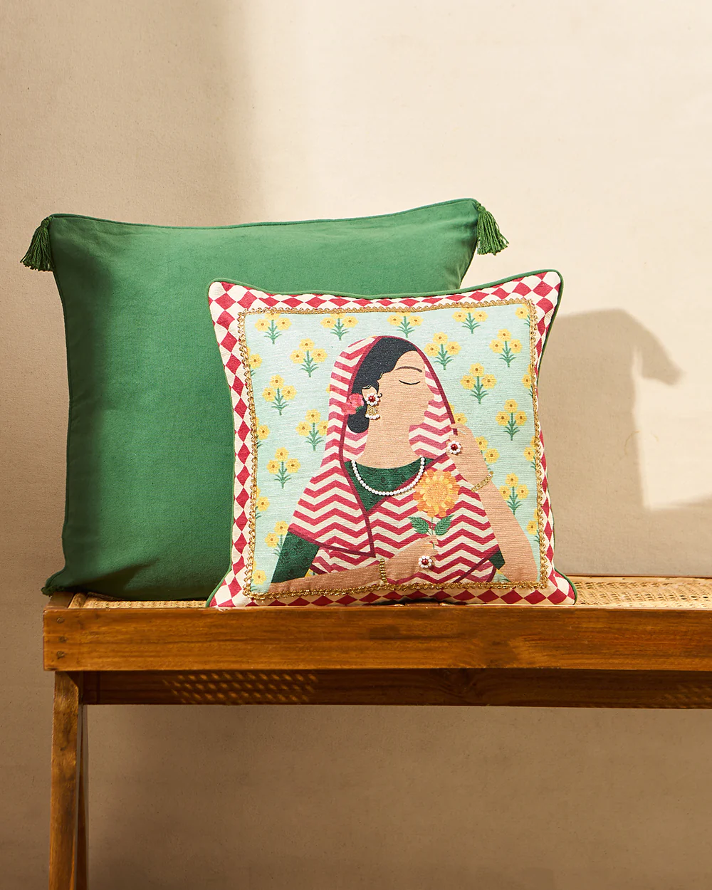 Rani Cushion Cover, 16" | Palace Memoirs