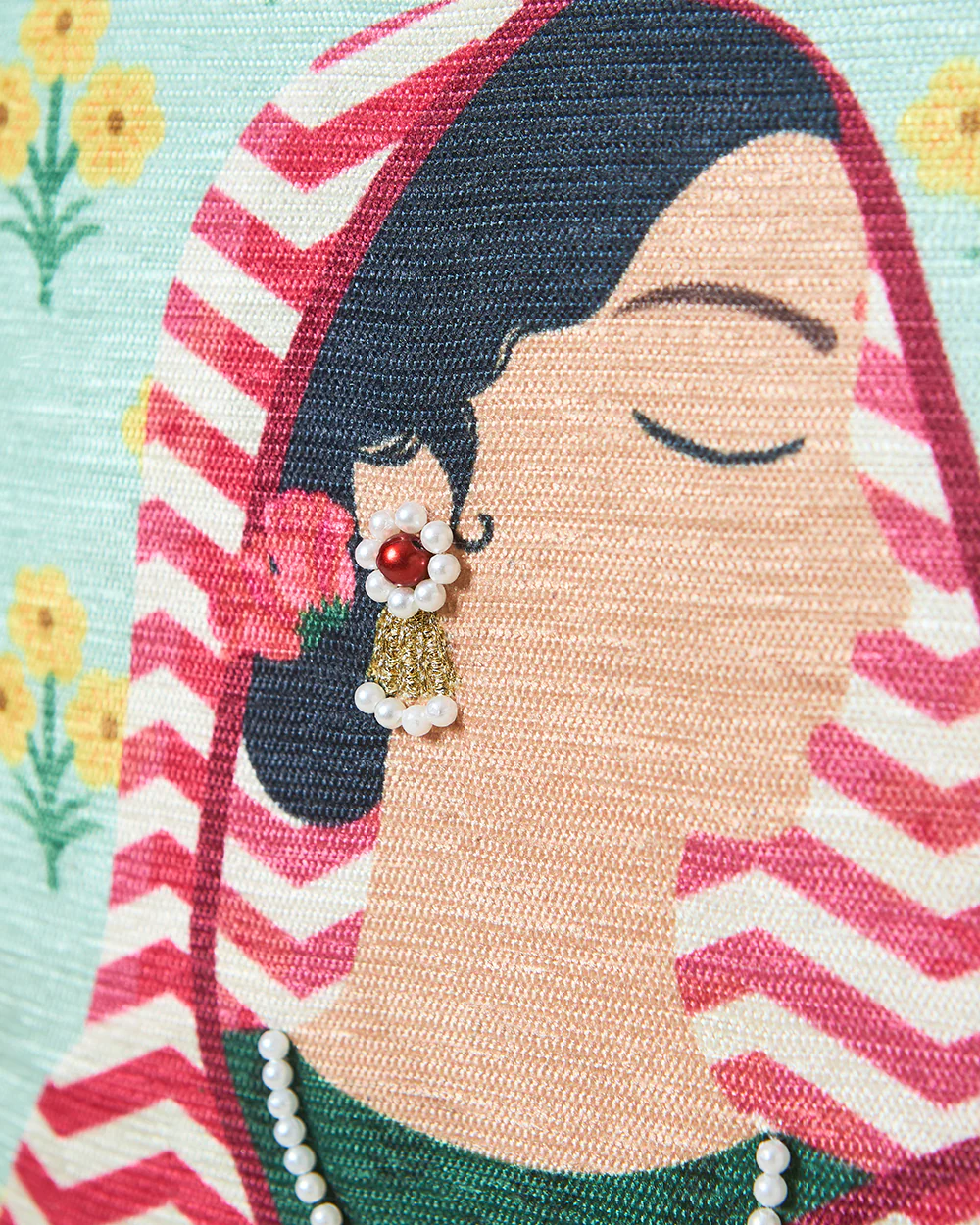 Rani Cushion Cover, 16" | Palace Memoirs - Image 3