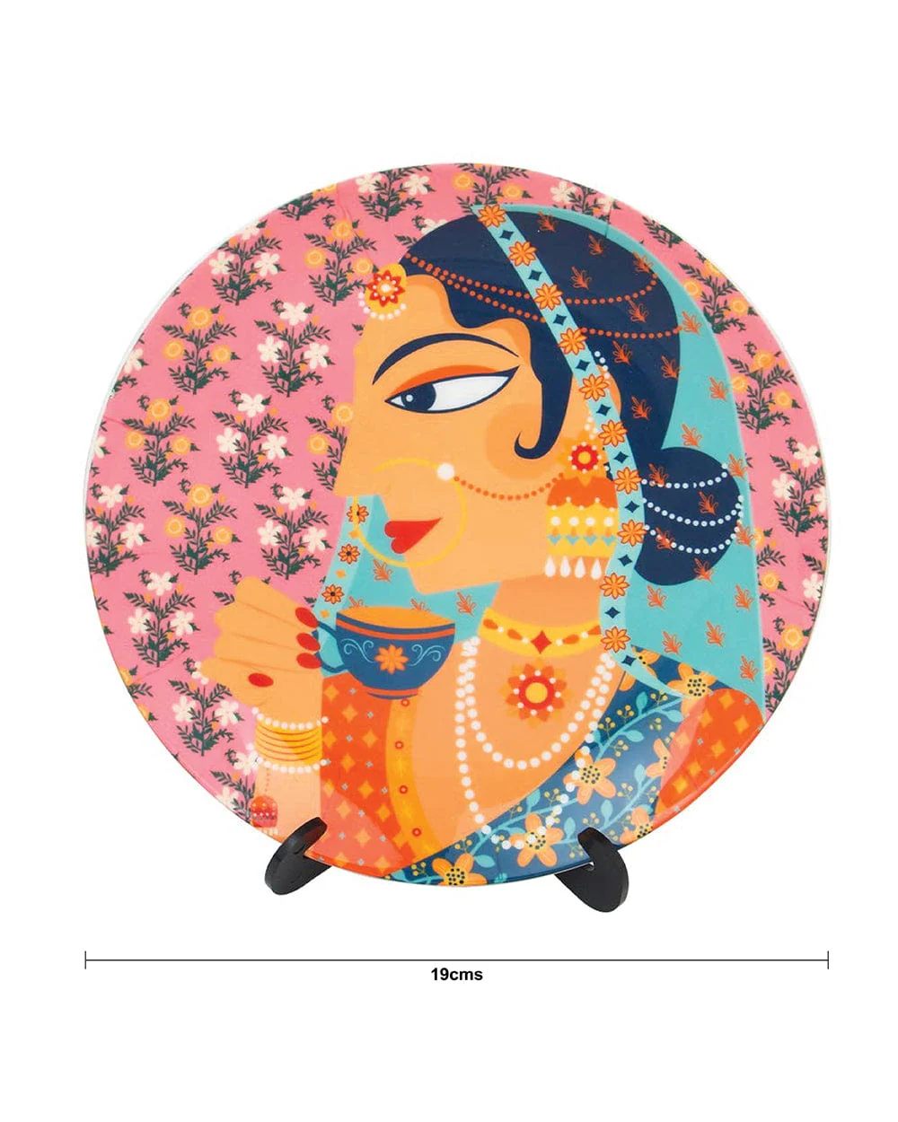 Royal Rani Wall Plate - Pink - Image 3