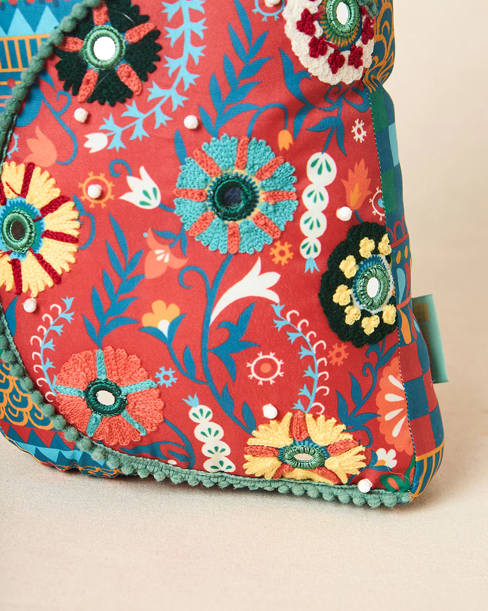 Royal Hoot Owl Shape Cushion 13"x8" | Palace Memoirs - Image 4