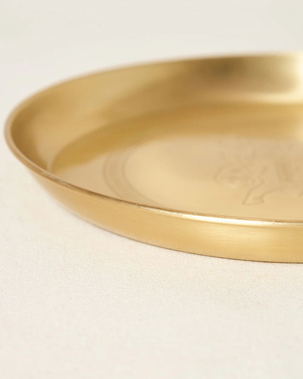 Royal Tusker Brass Plate, 10"dia | Palace Memoirs - Image 7