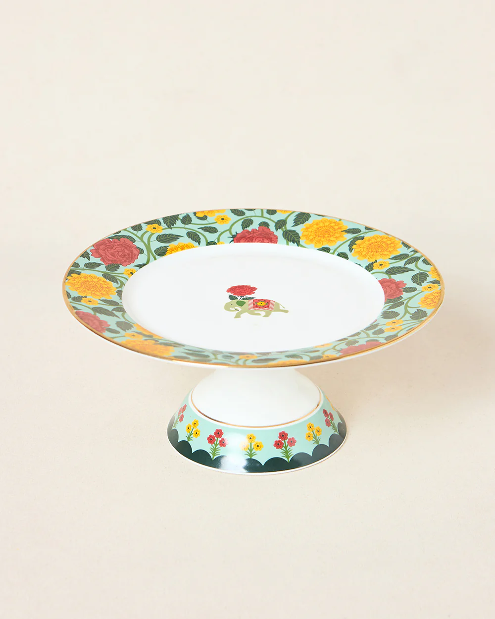 Royal Tusker Cake Stand , 10"dia | Palace Memoirs - Image 2