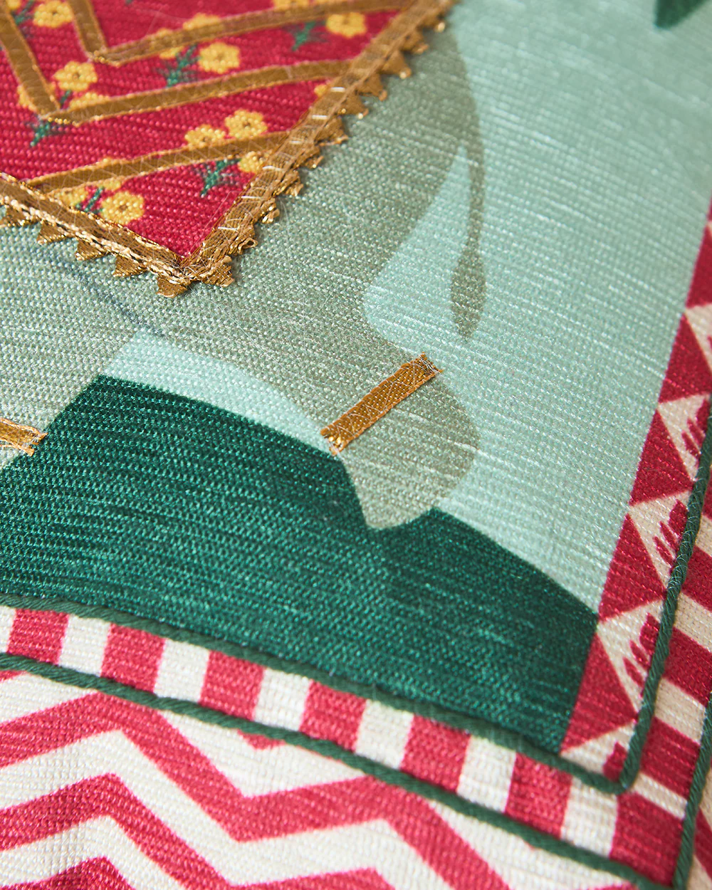 Royal Tusker Cushion Cover, 16" | Palace Memoirs - Image 8