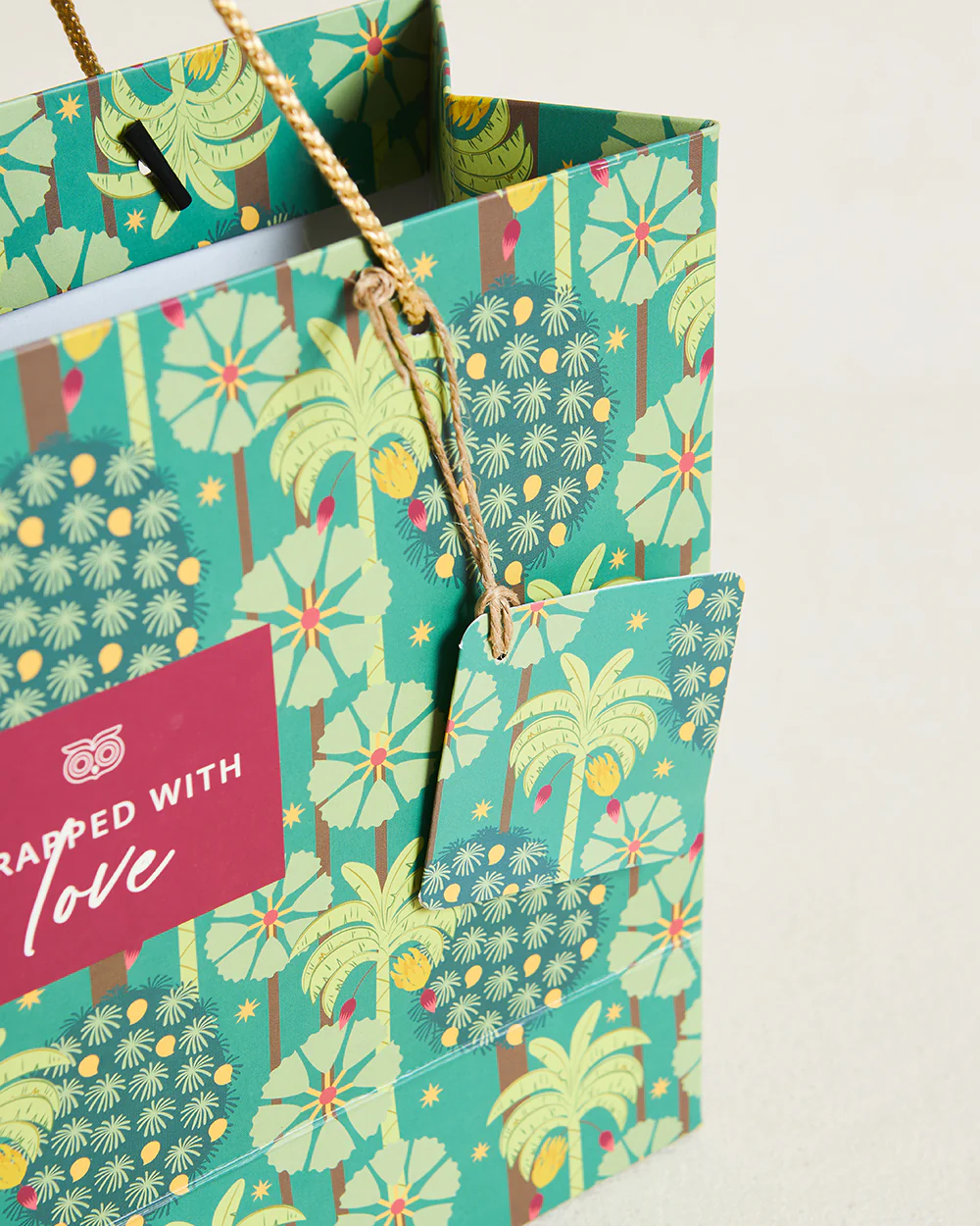 Saanjh Gift Bag with Tag - Horizontal, Medium - Image 3