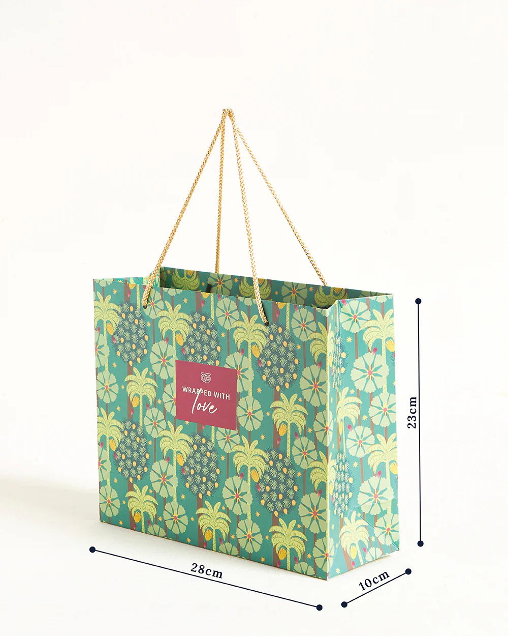Saanjh Gift Bag with Tag - Horizontal, Medium - Image 4