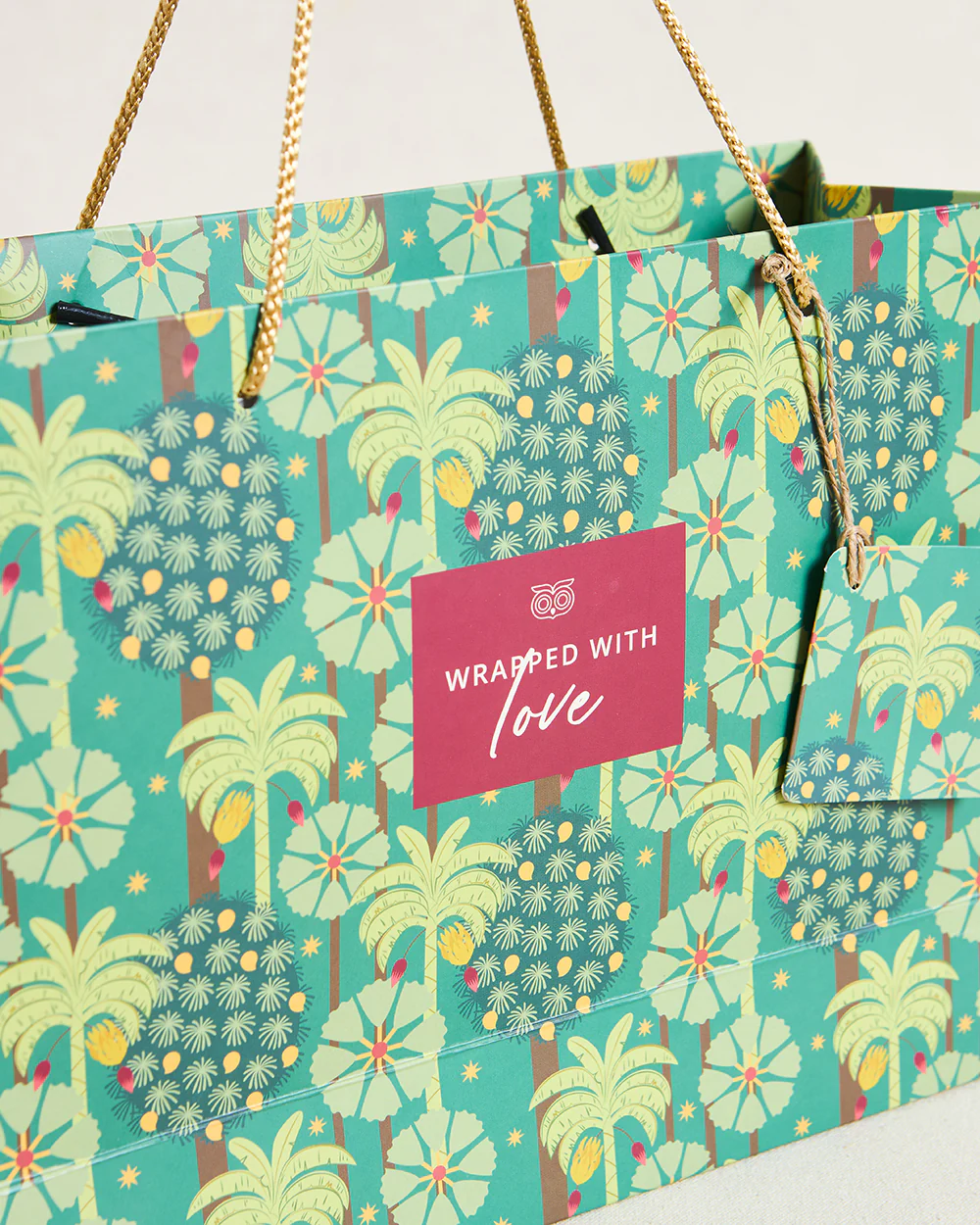 Saanjh Gift Bag with Tag - Horizontal, Medium - Image 5