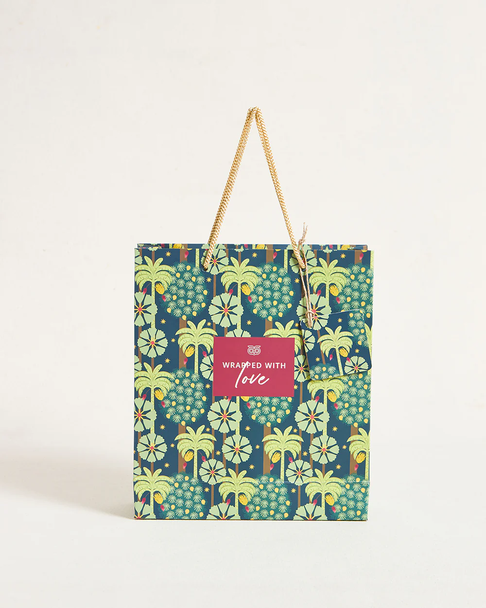 Saanjh Gift Bag with Tag - Vertical, Medium - Image 2