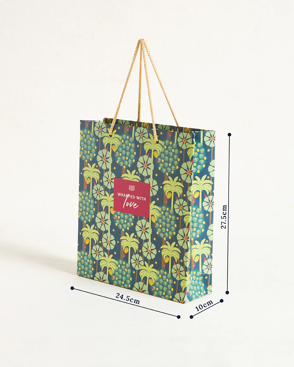 Saanjh Gift Bag with Tag - Vertical, Medium - Image 4