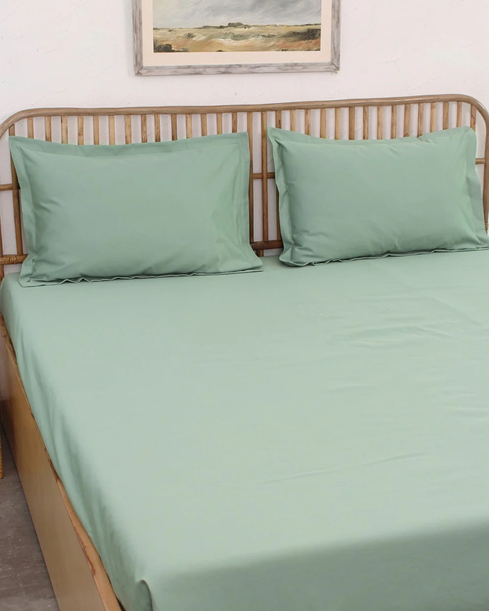 Sage Soiree - Queen Size Bedsheet Set 600TC - Image 2
