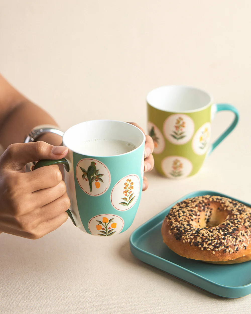Serenade Brew Mugs Gift Set - Set of 2, 330 ml