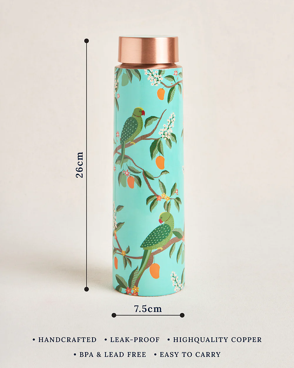 Serenade Copper Bottle, 950 ml|Summer Serenade - Image 3
