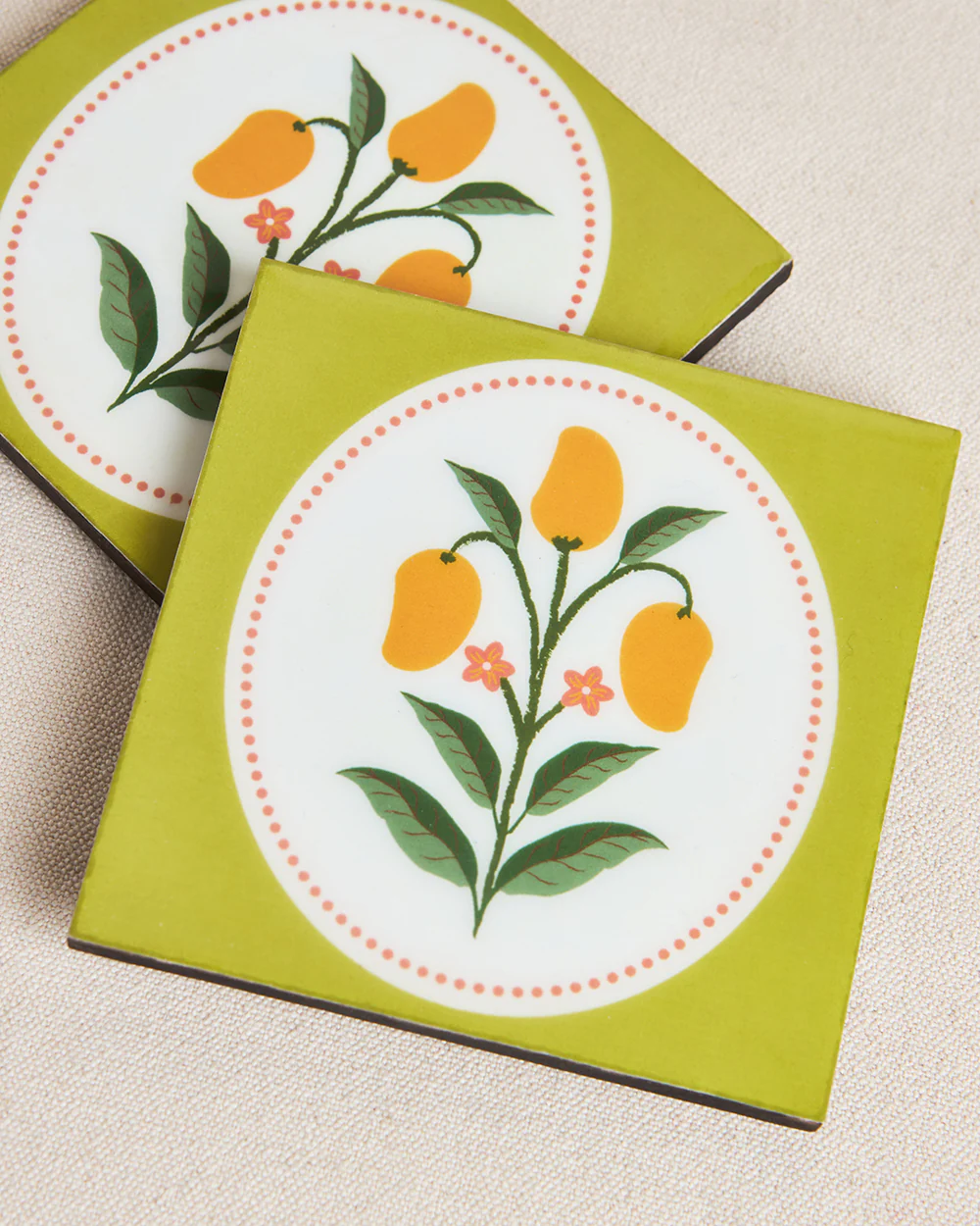 Serenade Wooden Coasters - Set of 6| Summer Serenade - Image 7