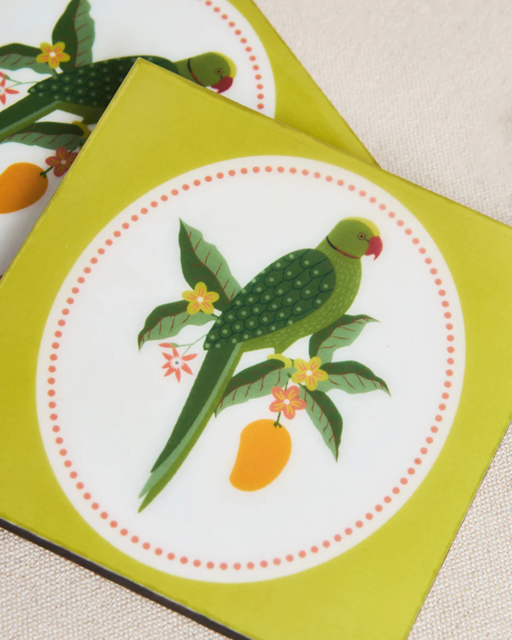 Serenade Wooden Coasters - Set of 6| Summer Serenade - Image 8