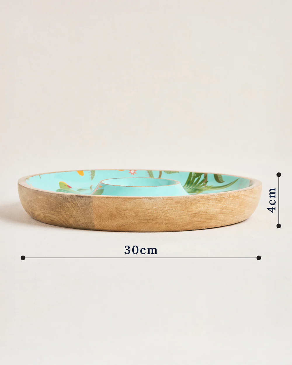 Serenade Wooden Dip Platter, 12"| Summer Serenade - Image 4
