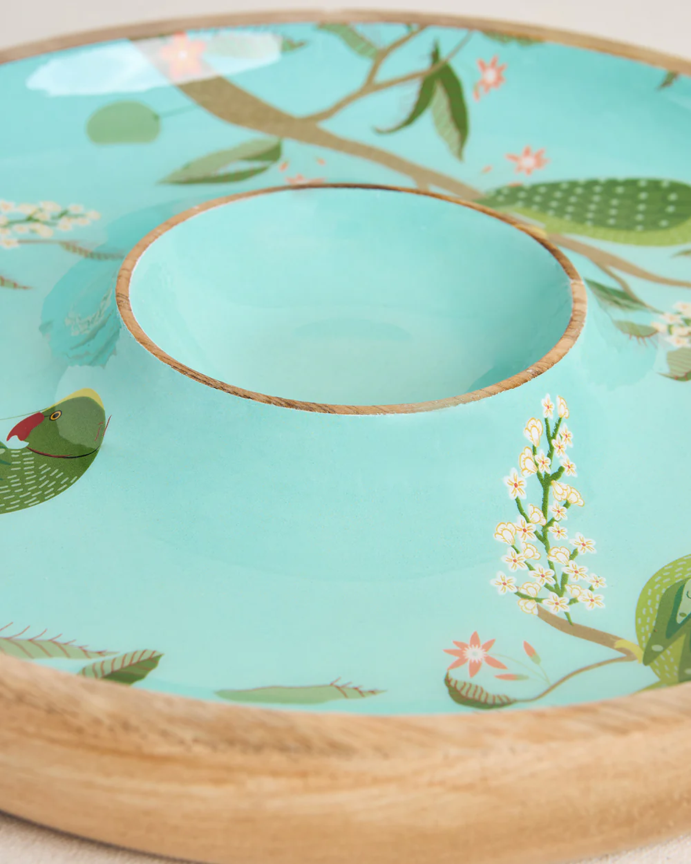 Serenade Wooden Dip Platter, 12"| Summer Serenade - Image 5
