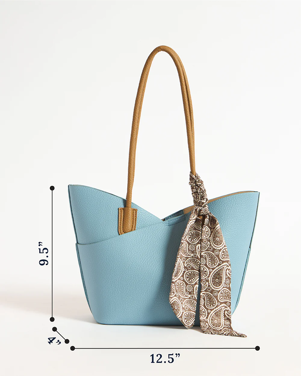 The Skies Tote & Sling Bag, Powder Blue - Image 7