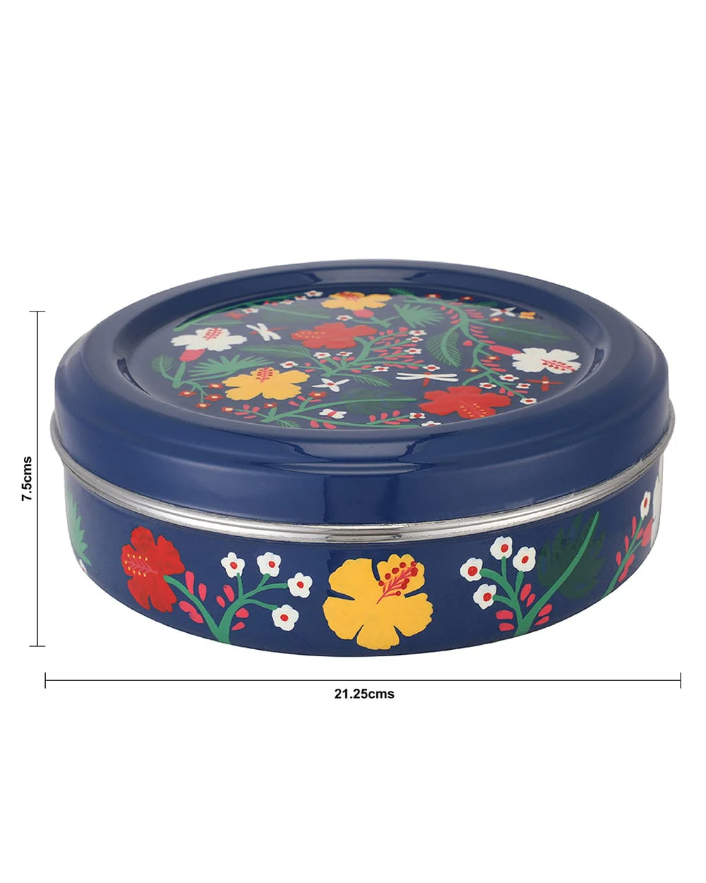 Misty Forest Steel Spice Box - Blue - Image 5