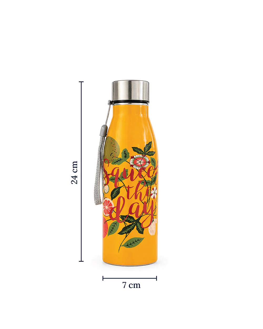 Squeeze the Day Steel Bottle, 700 ml | Citrus Zest - Image 4