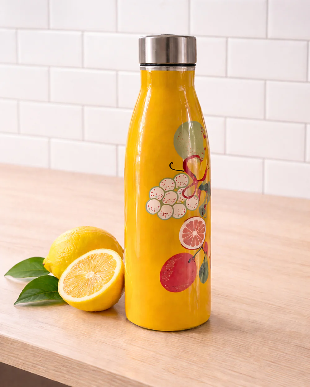 Squeeze the Day Steel Bottle, 700 ml | Citrus Zest - Image 5