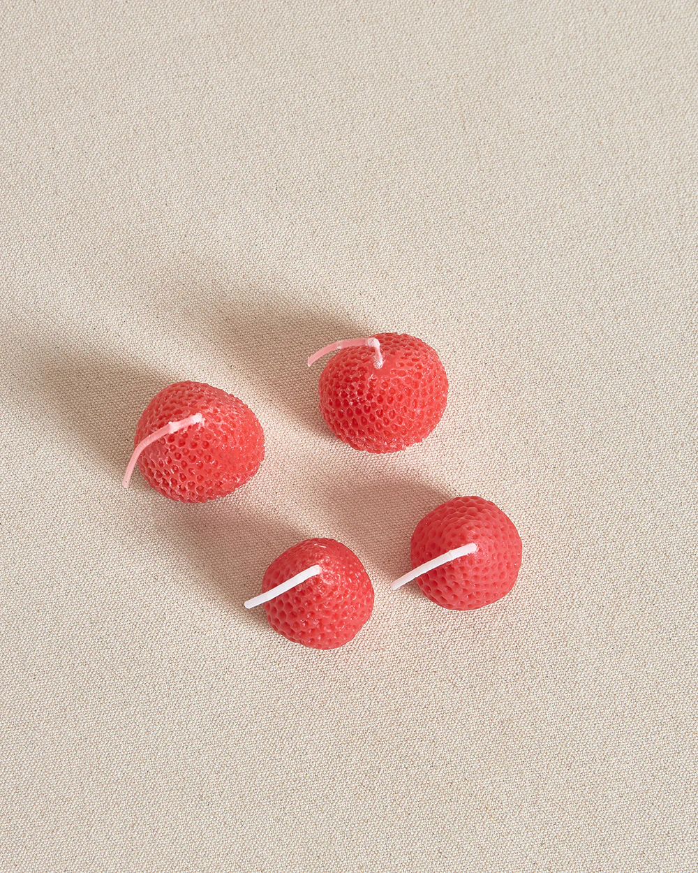 Strawberry Candle Set of 4 - Image 4
