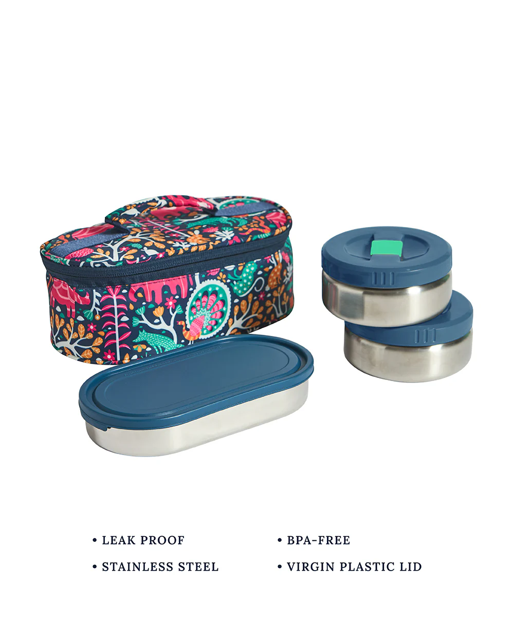 Sundarbans Gondh Lunch Box Set of 4 - Image 4