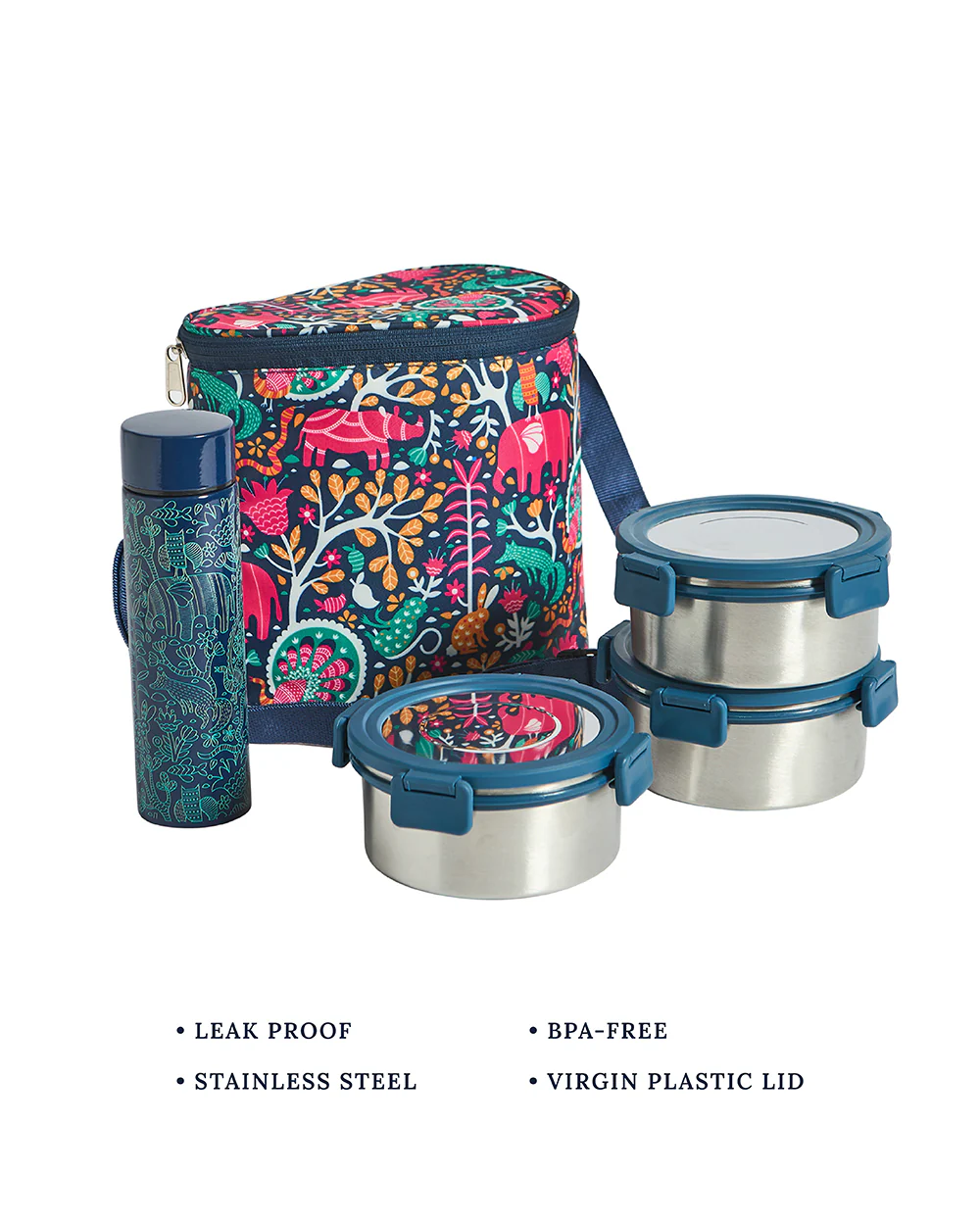 Sundarbans Gondh Lunch Box Set of 5 - Image 3