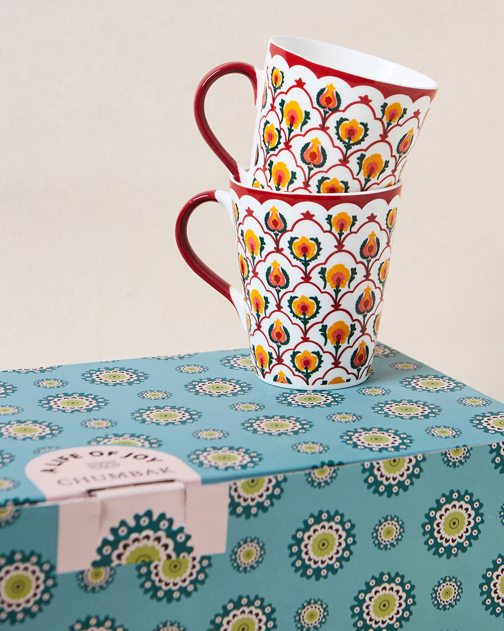 Suzani Bloom Tea Trio, Gift Set of 3 | Comes in a Gift Box - Image 5