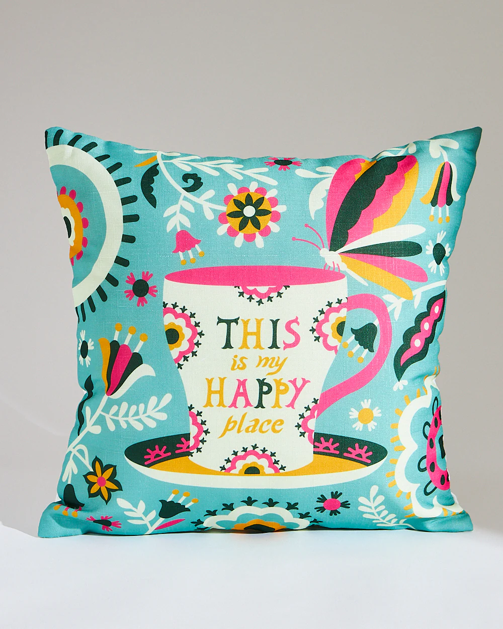 Teal by Chumbak 16" Cushion Covers , Set of 5 Multi color| Zip closure - Image 117