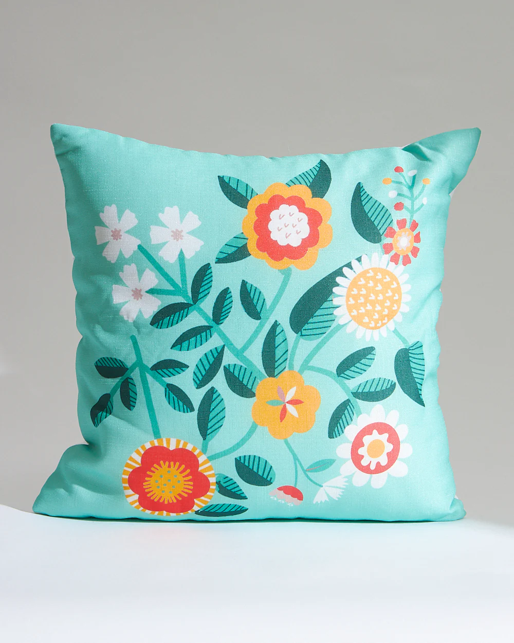 Teal by Chumbak 16" Cushion Covers , Set of 5 Multi color| Zip closure - Image 14