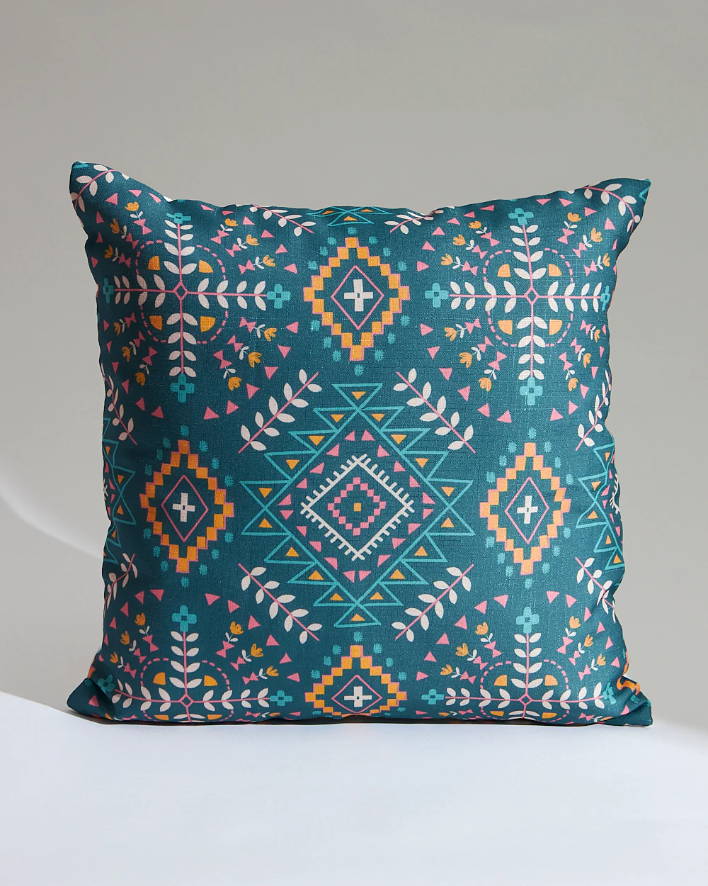 Teal by Chumbak 16" Cushion Covers , Set of 5 Multi color| Zip closure - Image 29