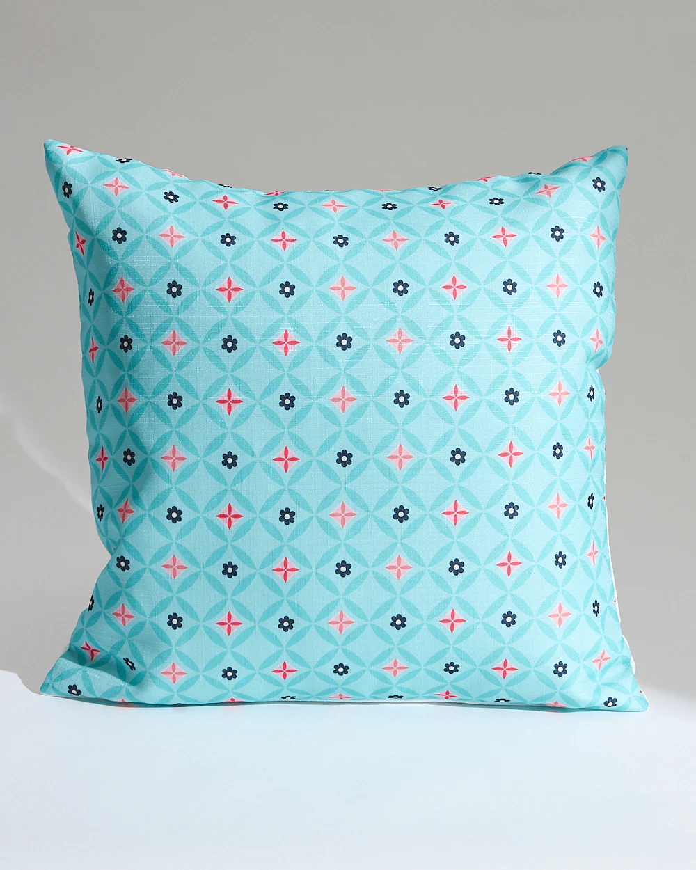 Teal by Chumbak 16" Cushion Covers , Set of 5 Multi color| Zip closure - Image 4