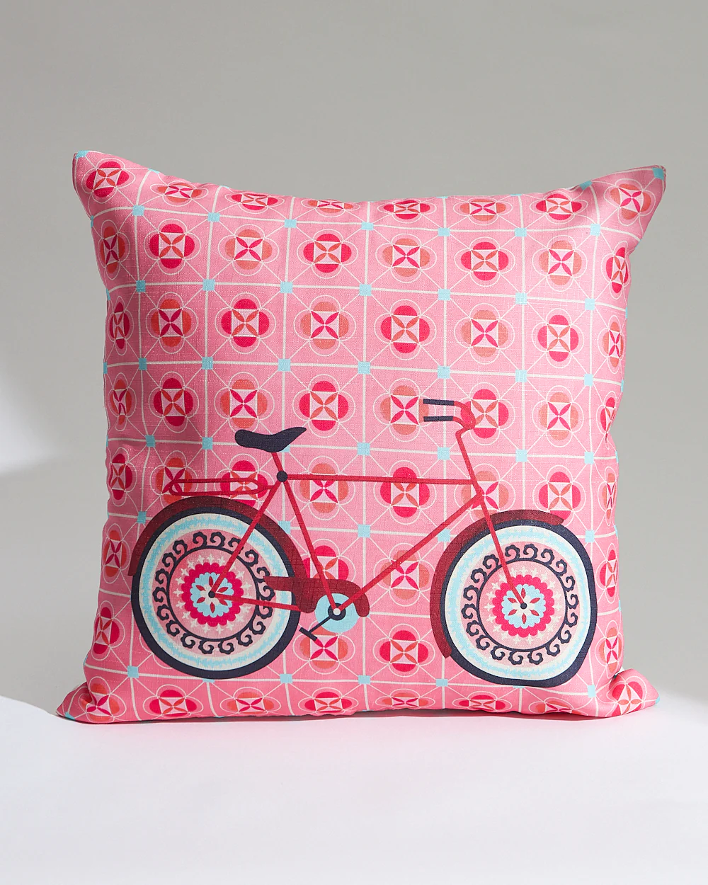 Teal by Chumbak 16" Cushion Covers , Set of 5 Multi color| Zip closure - Image 5