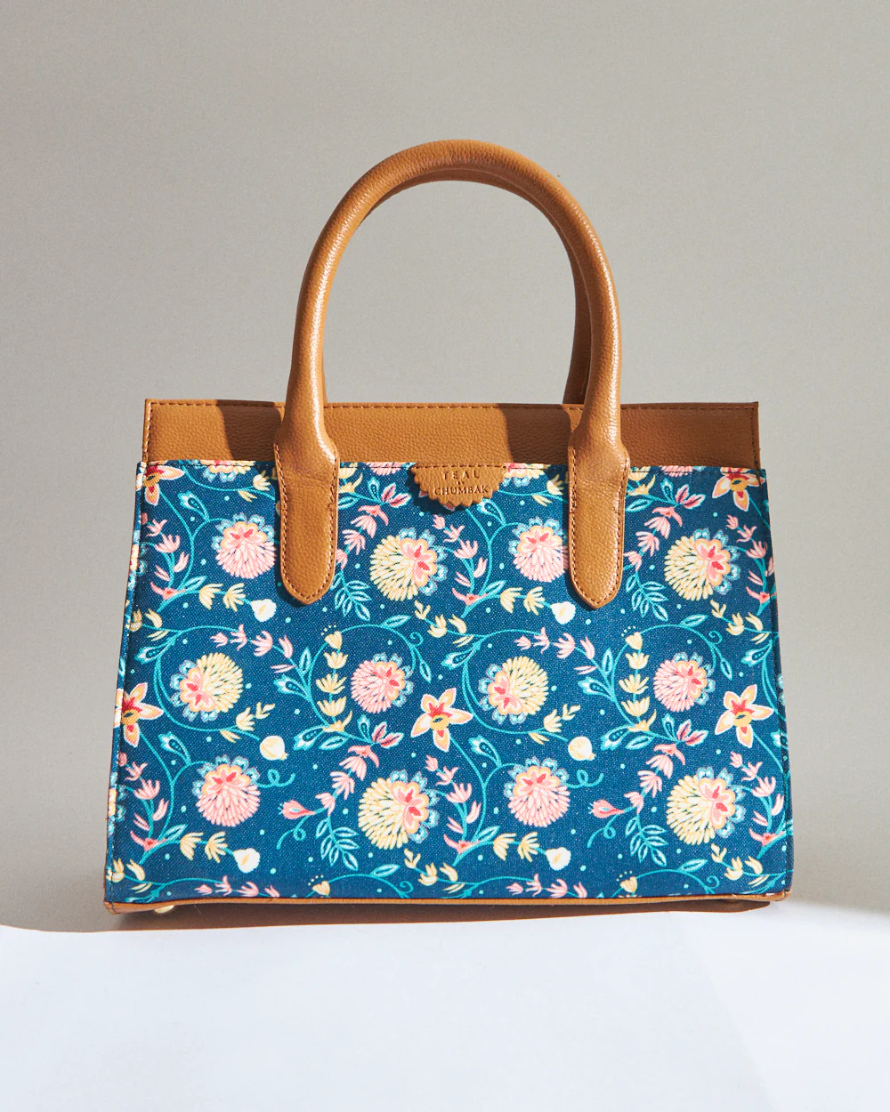 Teal by Chumbak Blue Bloom Hand Bag - Image 4