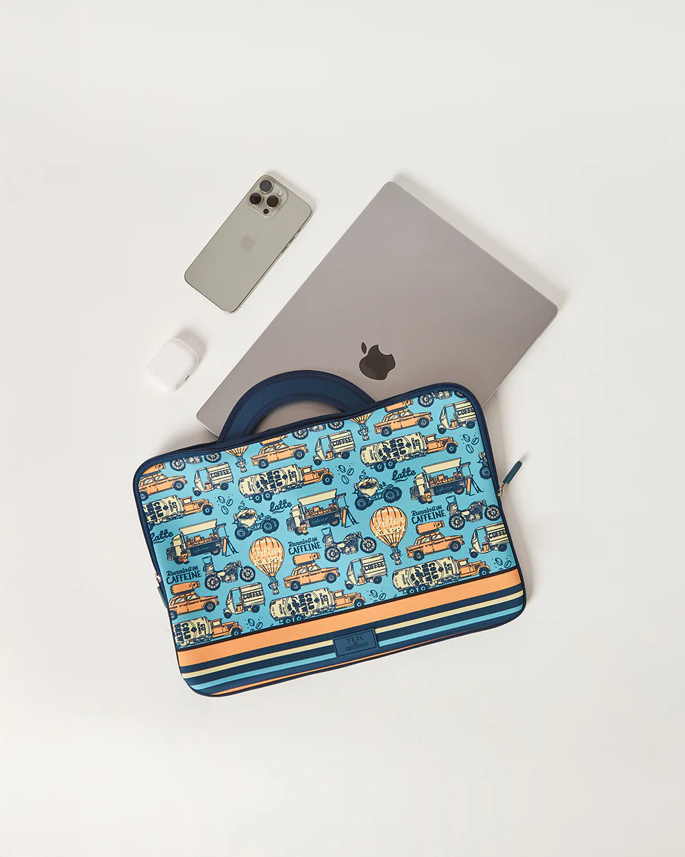 Teal by Chumbak Caffeine Hustle Laptop Sleeve, 13" - Image 3