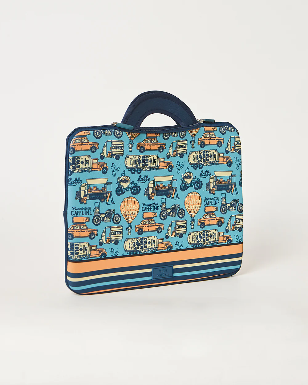 Teal by Chumbak Caffeine Hustle Laptop Sleeve, 15" - Image 6