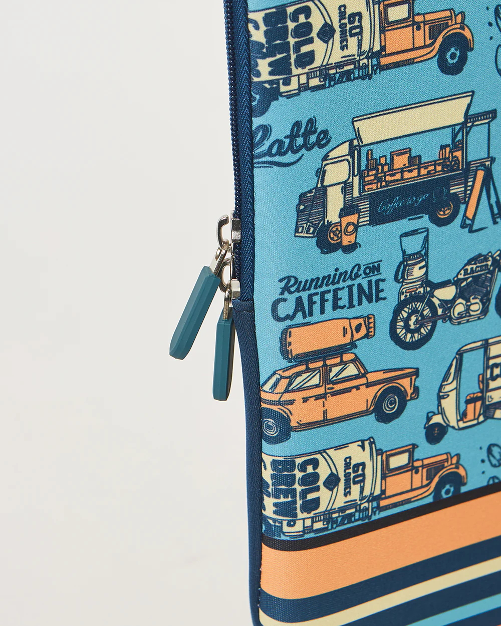Teal by Chumbak Caffeine Hustle Laptop Sleeve, 15" - Image 7